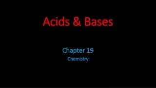 Acids &amp; Bases