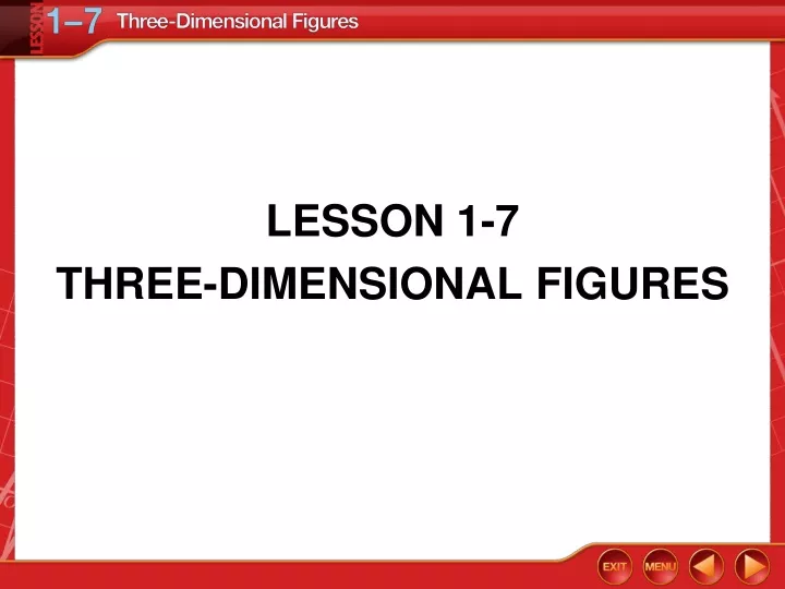 lesson 1 7 three dimensional figures
