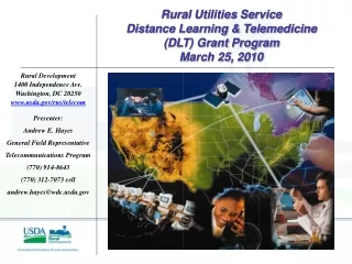 Rural Development 1400 Independence Ave. Washington, DC 20250 usda/rus/telecom