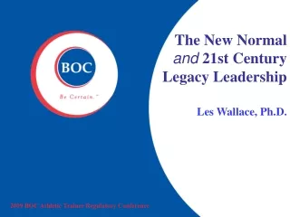 2009 BOC Athletic Trainer Regulatory Conference