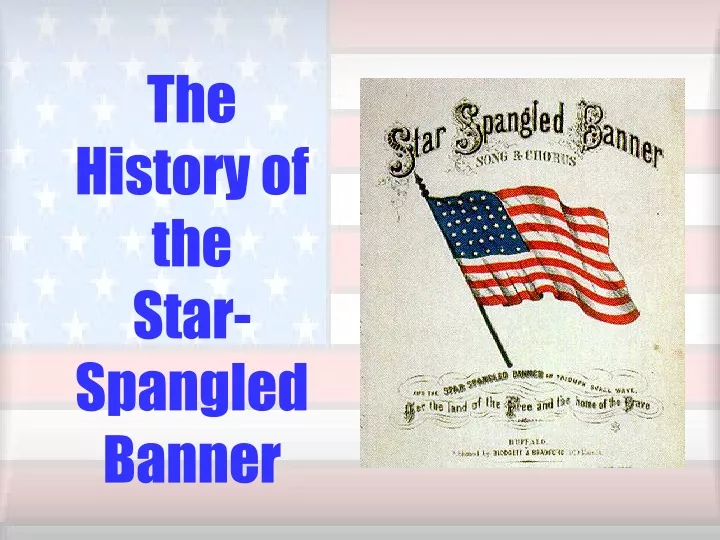 the history of the star spangled banner