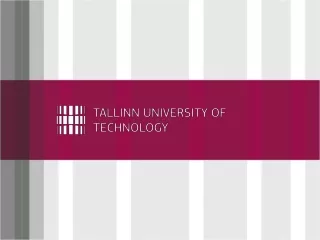 Recognition of Prior Learning  (RPL) in Tallinn University of Technology (TUT)