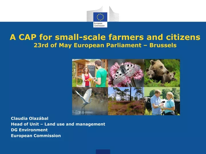 a cap for small scale farmers and citizens 23rd of may european parliament brussels