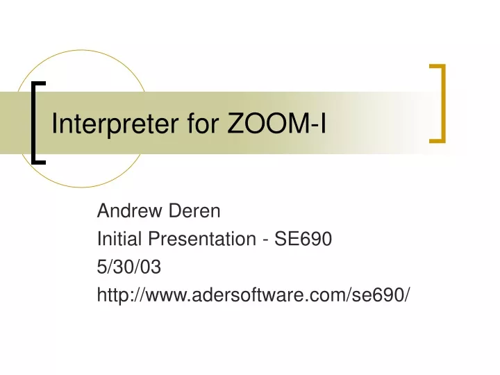 interpreter for zoom i