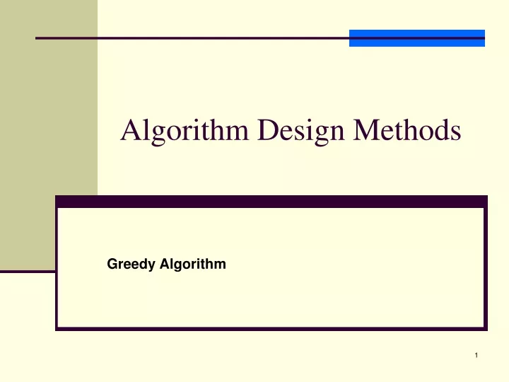 algorithm design methods