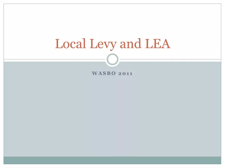 local levy and lea