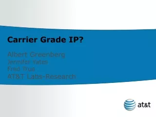 Carrier Grade IP?