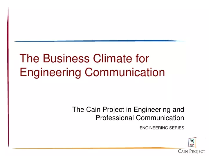 the business climate for engineering communication