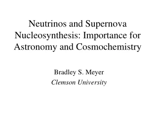 Neutrinos and Supernova Nucleosynthesis: Importance for Astronomy and Cosmochemistry