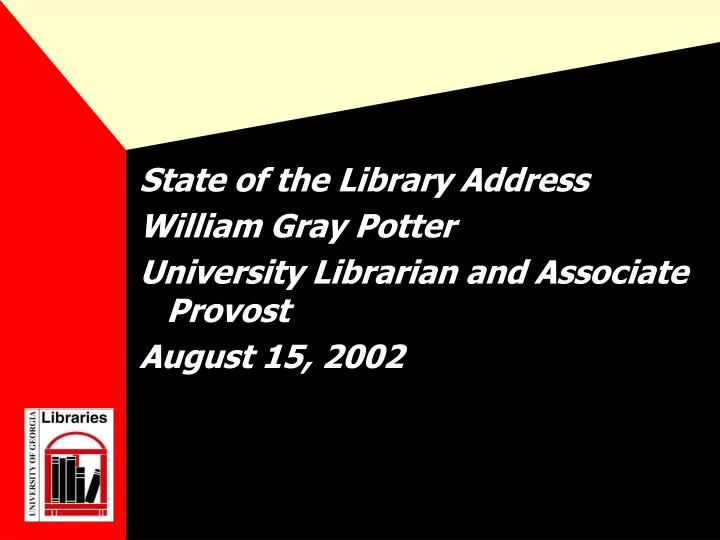 state of the library address william gray potter
