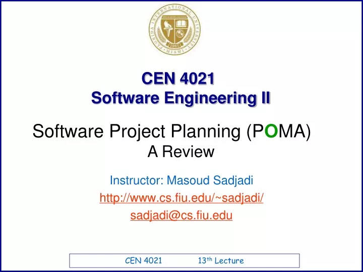 cen 4021 software engineering ii