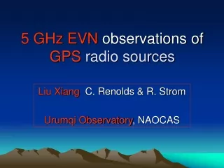 5 GHz EVN  observations of  GPS  radio sources