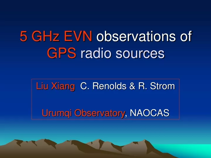 5 ghz evn observations of gps radio sources