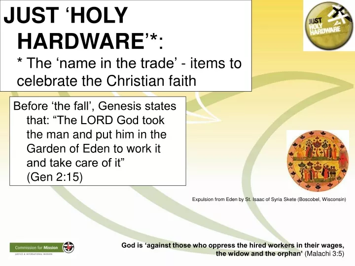 just holy hardware the name in the trade items