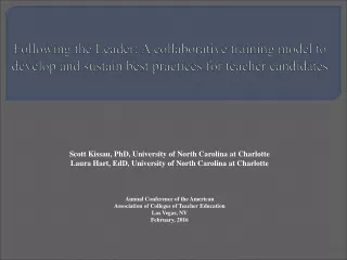 Scott Kissau, PhD, University of North Carolina at Charlotte