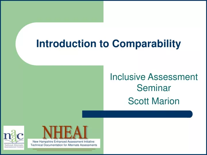 introduction to comparability