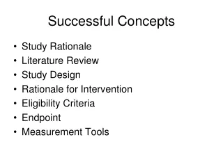 Successful Concepts