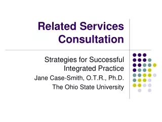 Related Services Consultation