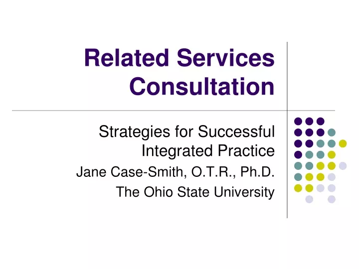 related services consultation