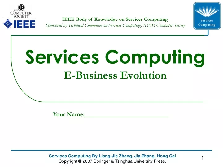 services computing e business evolution