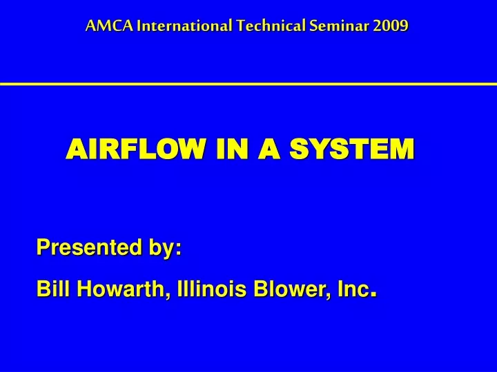 airflow in a system