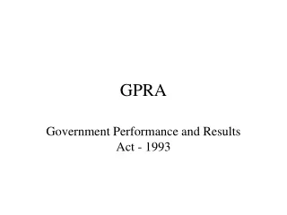 GPRA