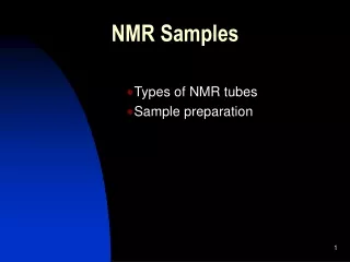 NMR Samples
