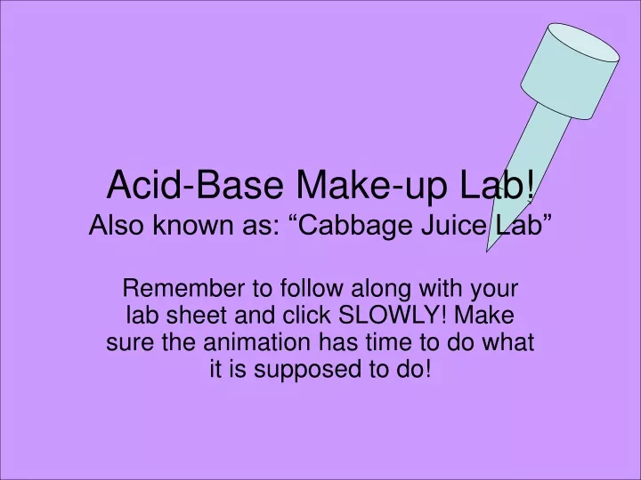 acid base make up lab also known as cabbage juice lab