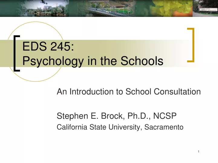 eds 245 psychology in the schools