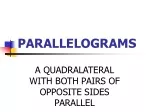 PARALLELOGRAMS - slide 1
