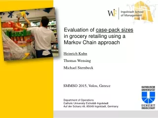 Evaluation of  case-pack sizes  in grocery retailing using a  Markov Chain approach