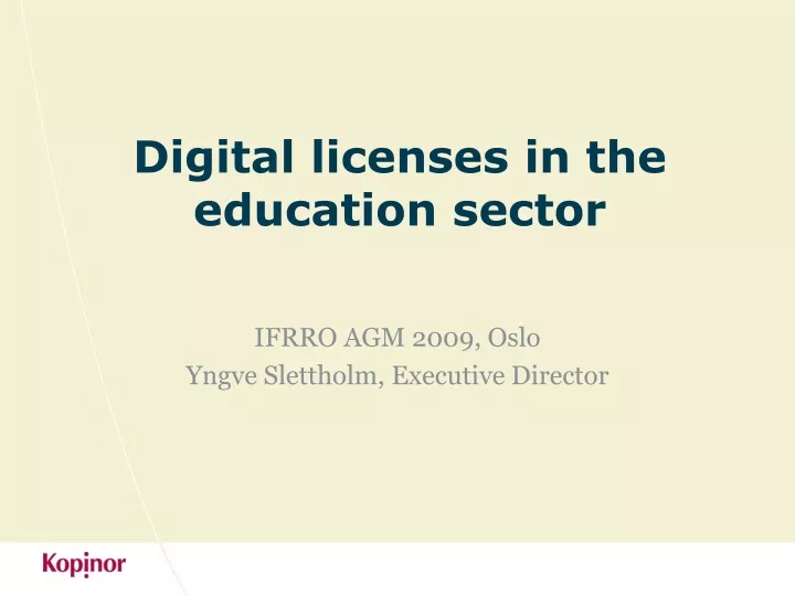 digital licenses in the education sector