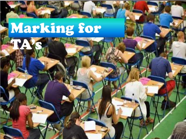 marking for ta s