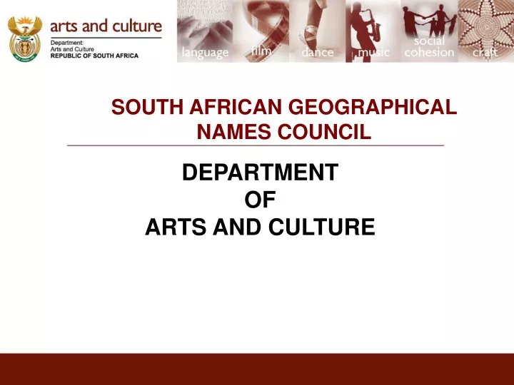 south african geographical names council