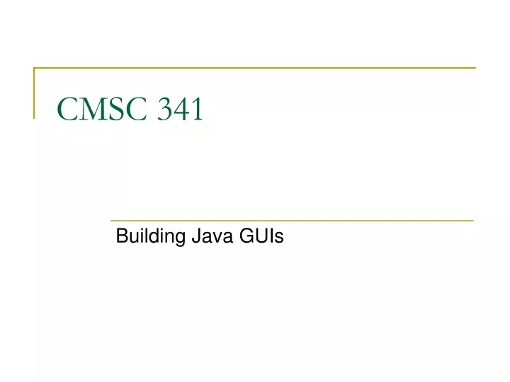 cmsc 341