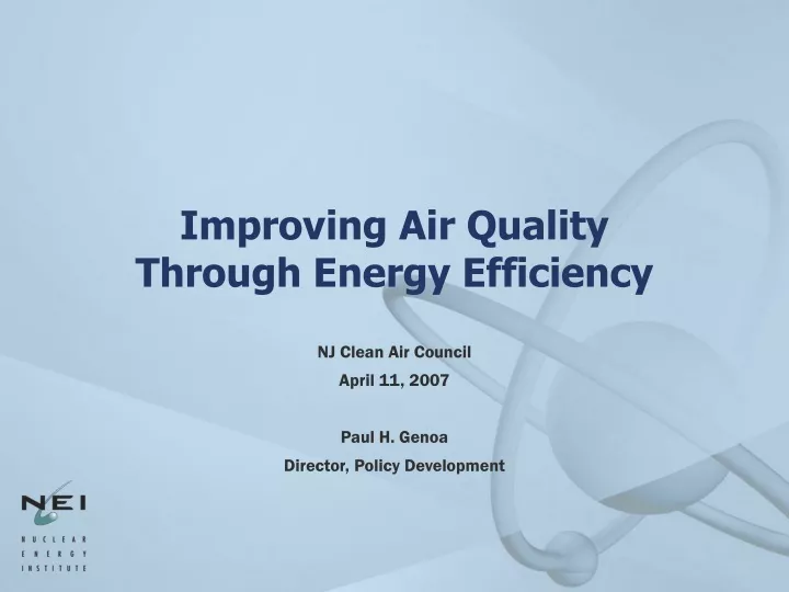 improving air quality through energy efficiency