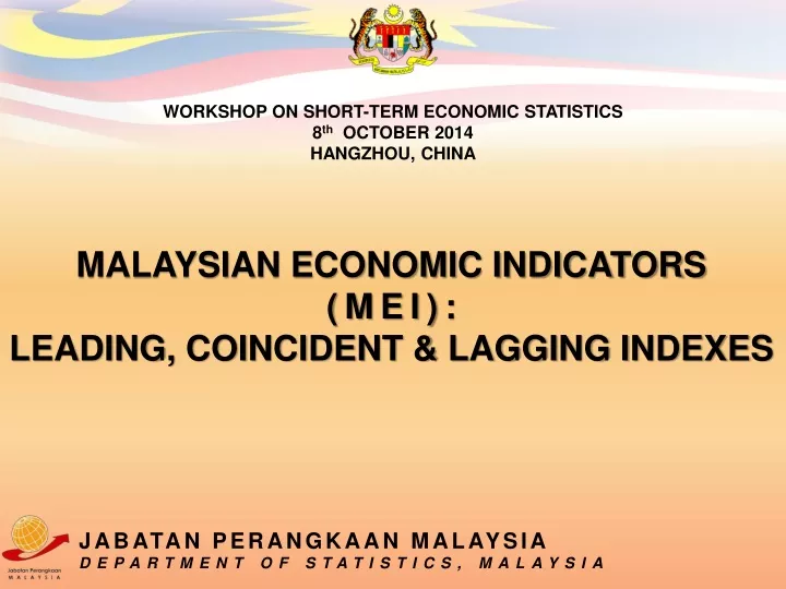 malaysian economic indicators mei leading coincident lagging indexes