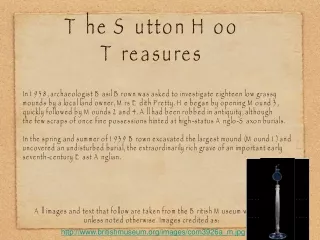 The Sutton Hoo Treasures