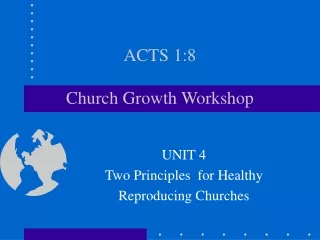 ACTS 1:8 Church Growth Workshop