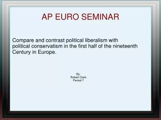 AP EURO SEMINAR