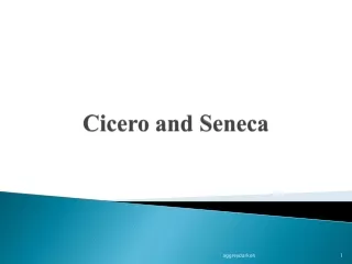 Cicero and Seneca