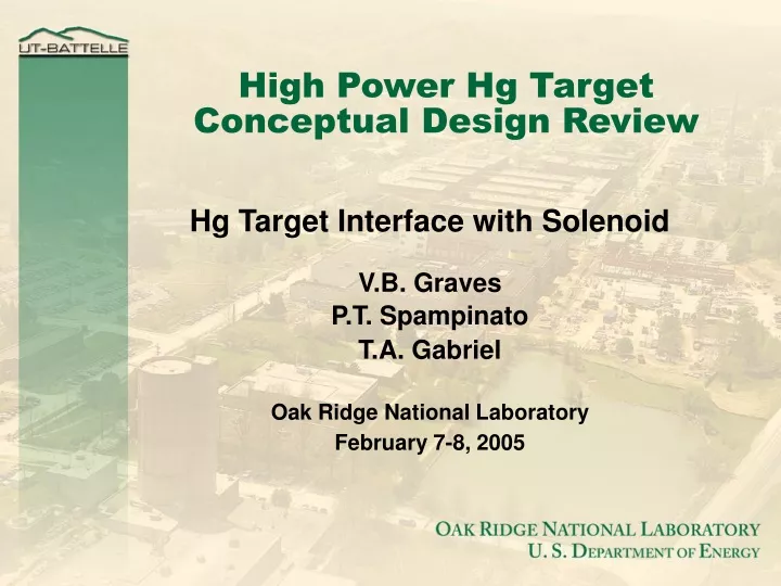 high power hg target conceptual design review