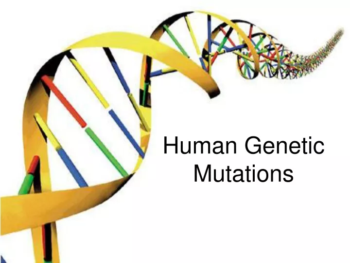 human genetic mutations