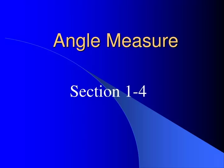 angle measure