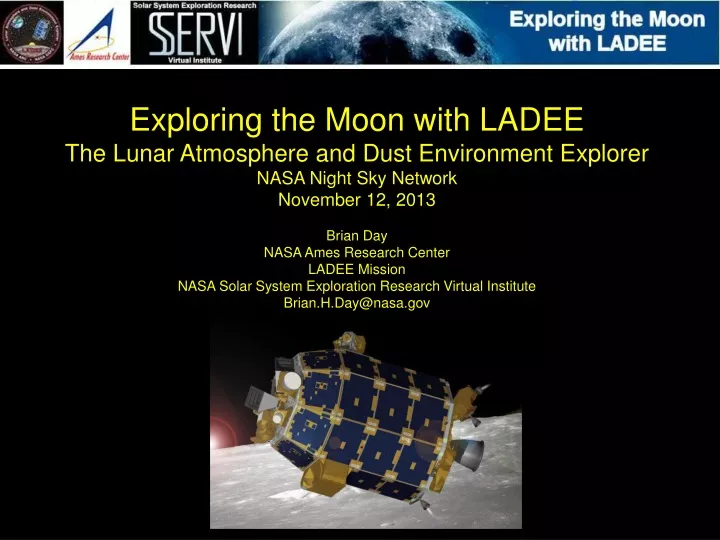 exploring the moon with ladee the lunar