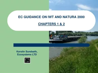 EC GUIDANCE ON IWT AND NATURA 2000 CHAPTERS 1 &amp; 2
