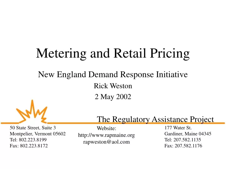 metering and retail pricing