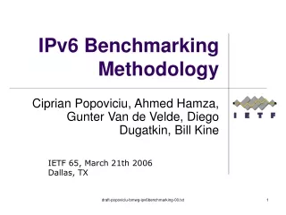 IPv6 Benchmarking Methodology