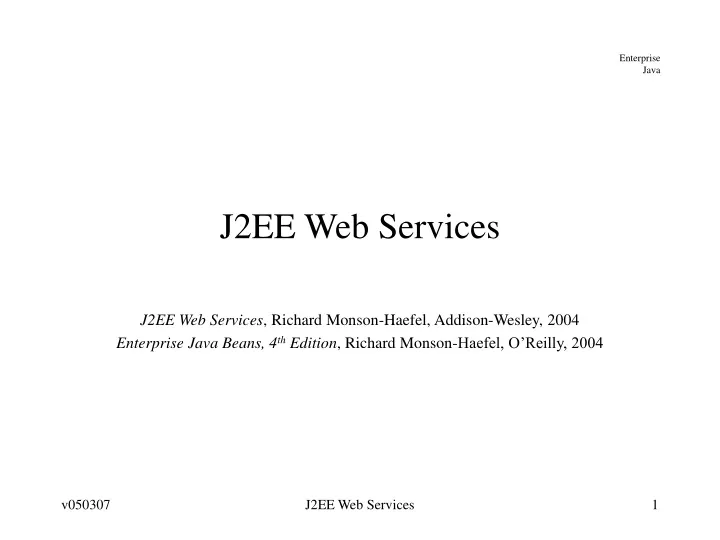 j2ee web services