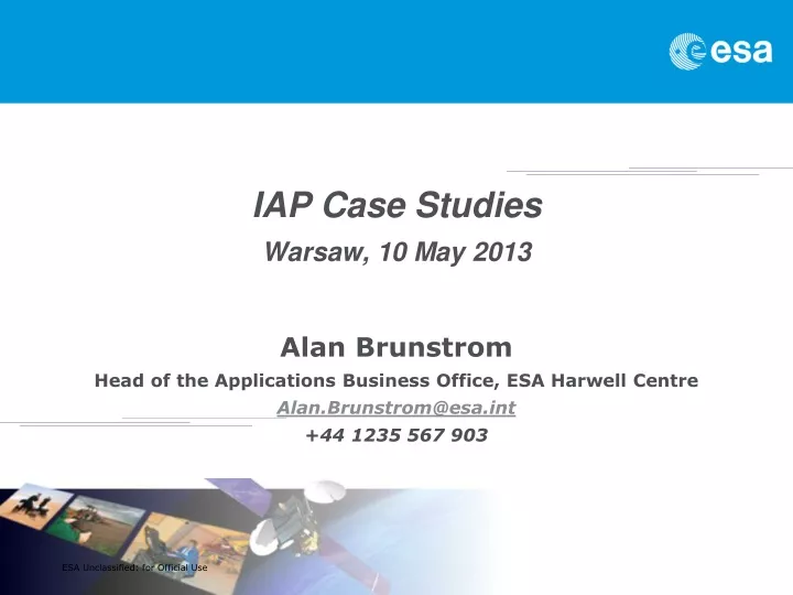iap case studies warsaw 10 may 2013 alan